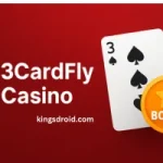 3CardFly Casino promo graphic with card and bonus icon