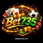 Bet735 Game dark theme casino logo