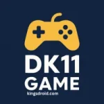 DK11 Game logo with gaming controller icon on dark background
