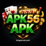 APK56 APK logo with casino icons on dark background