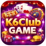K6Club Game logo with casino icons