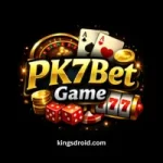 PK7 Bet Game logo with casino icons on dark background