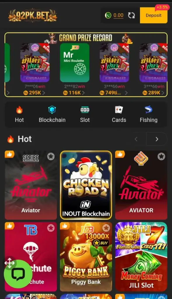 92Pk Game earning App
