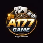 A177 Bet Game logo with dice, cards, and roulette on dark background.